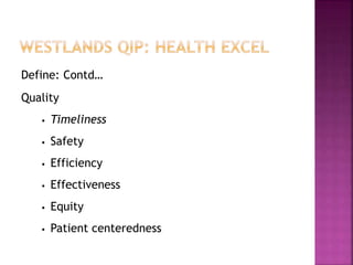 Initiative towards Quality Improvement at Primary Health Care | PPT