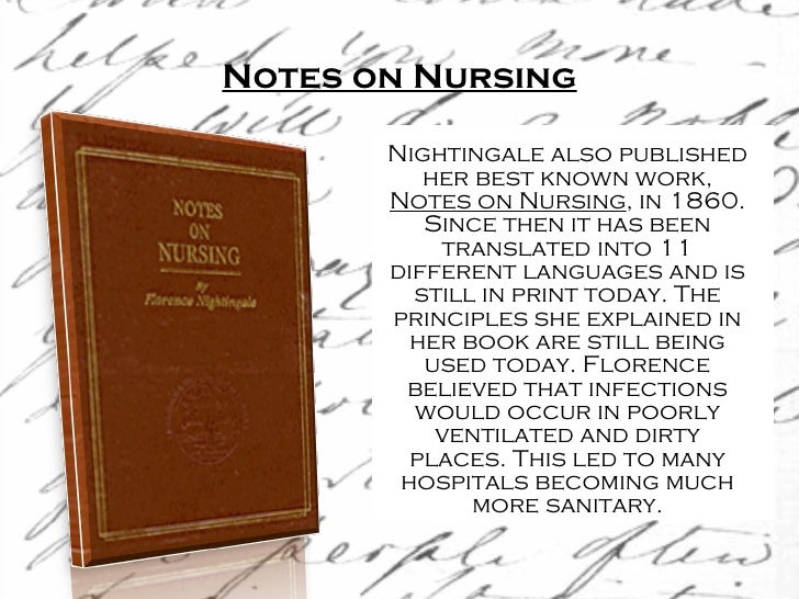 Image result for florence nightingale notes on nursing