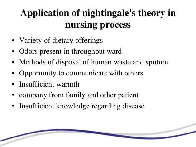 florence nightingales environment theory florence nightingale theory
