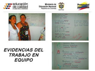 EVIDENCIAS DEL
  TRABAJO EN
    EQUIPO
 