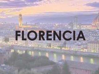 Florencia y roma