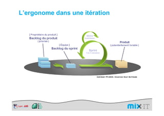 L’ergonome dans une itération
 