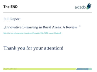 e-Learning as Innovation