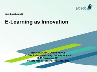 e-Learning as Innovation
