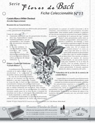 Flores de Bach - Fichas