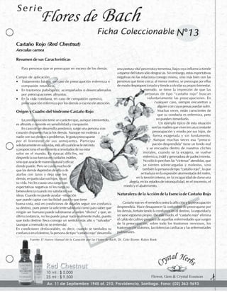 Flores de Bach - Fichas