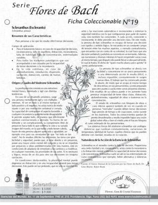 Flores de Bach - Fichas