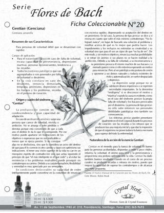 Flores de Bach - Fichas