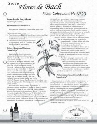 Flores de Bach - Fichas