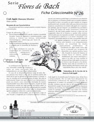 Flores de Bach - Fichas