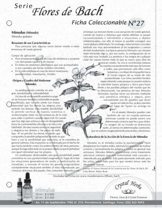 Flores de Bach - Fichas