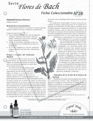 Flores de Bach - Fichas