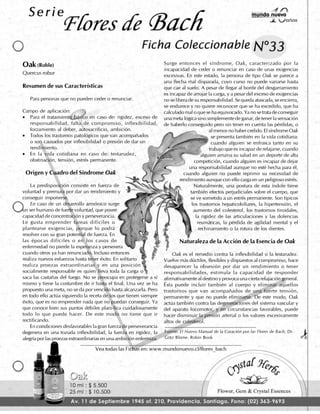 Flores de Bach - Fichas