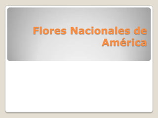 Flores Nacionales de América 