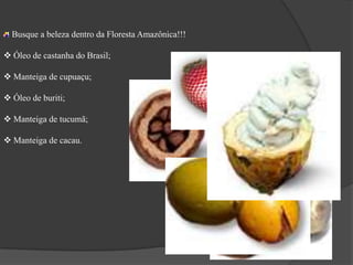  Com poucas espécies herbáceas e a grande maioria com espécies de grande porte, as palmeiras tem uma exuberante presença nas matas ribeirinhas, alagadas e nas serras, formando um destaque especial na paisagem amazônica.Muitas palmeiras amazônicas foram muito pouco ou quase nada utilizadas para o paisagismo, como:TucumãInajáBuritiranaPupunhaCaioué