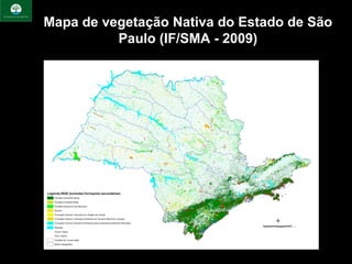 Mapa de vegetação Nativa do Estado de São
          Paulo (IF/SMA - 2009)
 