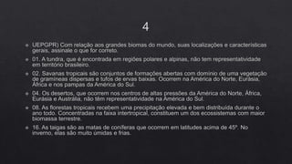 FLORESTAS SUBTROPICAIS E SAVANAS