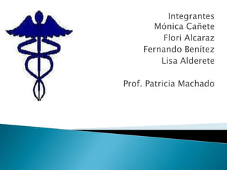 Integrantes                                           Mónica Cañete FloriAlcaraz Fernando Benítez Lisa Alderete Prof. Patricia Machado 