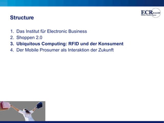 Structure  <ul><li>Das Institut für Electronic Business </li></ul><ul><li>Shoppen 2.0  </li></ul><ul><li>Ubiquitous Comput...