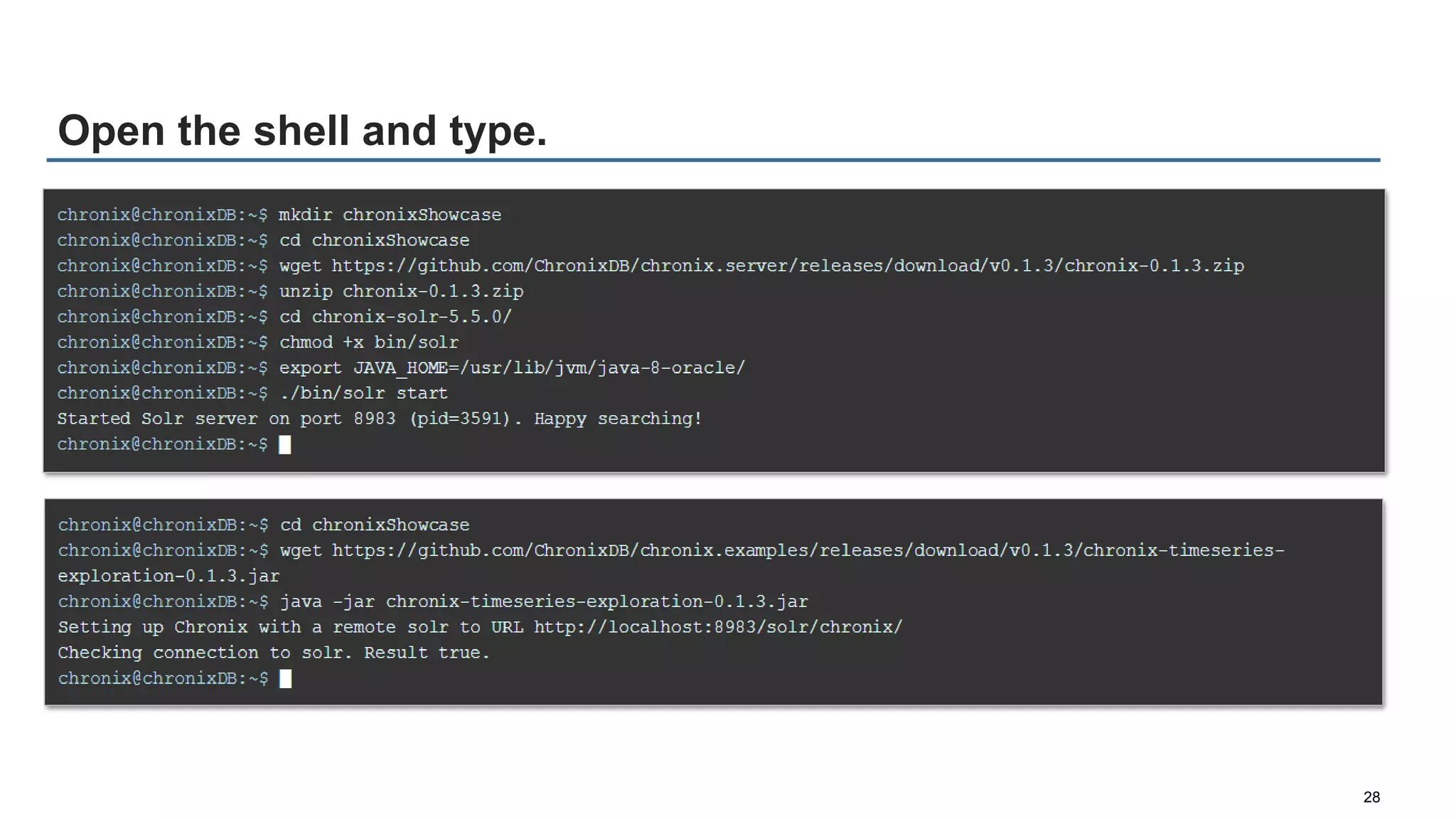 Open the shell and type.
28
 