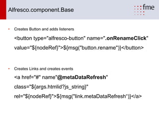 fme Alfresco Day 06-2013 - alfresco.js and share | PDF