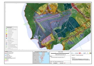 DATA: REVISÃO:14/10/2015 Ø
Nº DES. JGP: Microzonoeamento.mxd
BASE:
ANEXO 5:
Relatório 3 - Estudos Ambientais
Curvas de Ruído (Modelagem para 2014) sobre o
Microzoneamento do Município de Florianópolis, SC
Limites Municipais, Hidrografia: Base de Dados do IBGE, 1:250000;
Plano Diretor de Florianópolis: Lei Complementar nº482/2014.
Florianópolis
Santa
Catarina
ACI
APP
APL
AMC
ARP
AUE
AMS
ARM
ZEIS
AUE
ARM
AMS
ARP
AMS
146000.000000
146000.000000
148000.000000
148000.000000
150000.000000
150000.000000
152000.000000
152000.000000
154000.000000
154000.000000
6930000.000000
6930000.000000
6932000.000000
6934000.000000
6934000.000000
6936000.000000
6936000.000000
6938000.000000
6938000.000000
±
LOCALIZAÇÃO DA ÁREA EM DETALHE
Santo
Amaro Da
Imperatriz
Paulo Lopes
Antônio
Carlos
São José
FlorianópolisSão Pedro De
Alcântara
Palhoça
Biguaçu
0 1 20.5 km
Escala
Projeção: Universal Transversa de Mercator - UTM
Sistema Geodésico de Referência: Sirgas 2000
Legenda
±
1:25,000
Legenda Zoneamento
Limite Patrimonial Existente
Pistas do Aeroporto (2014)
Hidrografia
Massa D'Água
Limites dos Municípios
Divisas Estaduais
Curvas de Ruído (Modelagem para 2014)
DNL 65
DNL 70
DNL 75
Legenda Zoneamento
 