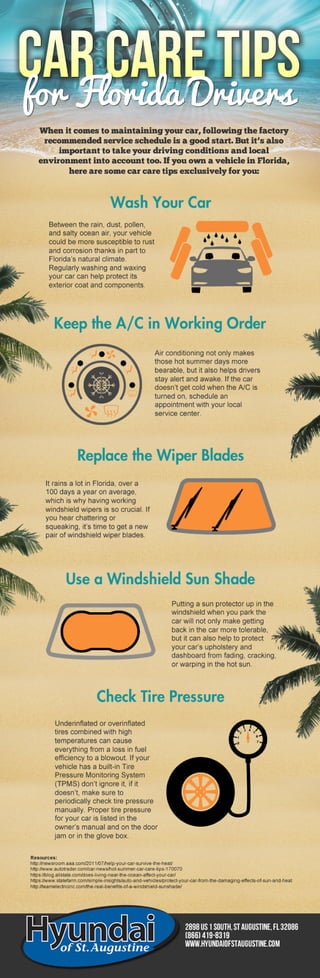 Car Care Tips for Florida Drivers [infographic]