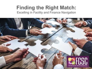 Finding the Right Match:
Excelling in Facility and Finance Navigation
 