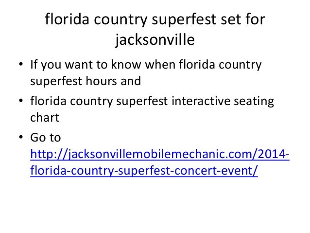 Everbank Field Seating Chart For Country Superfest