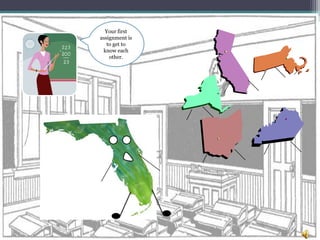 Your first
assignment is
to get to
know each
other.