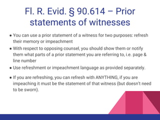 Florida evidence | PPTX