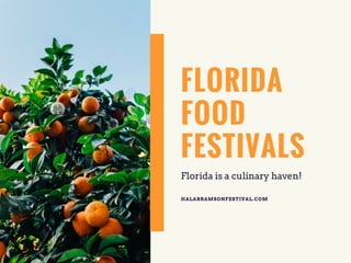 Florida Food Festivals 