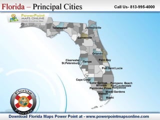 Powerpoint Florida State Florida Maps Power Point Templates | PPTX