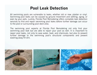 Florida pool remodeling powerpoint | PPT