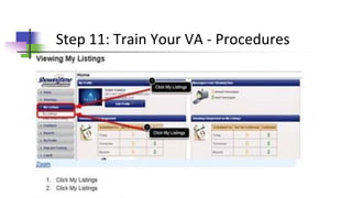 Step 11: Train Your VA - Procedures
 