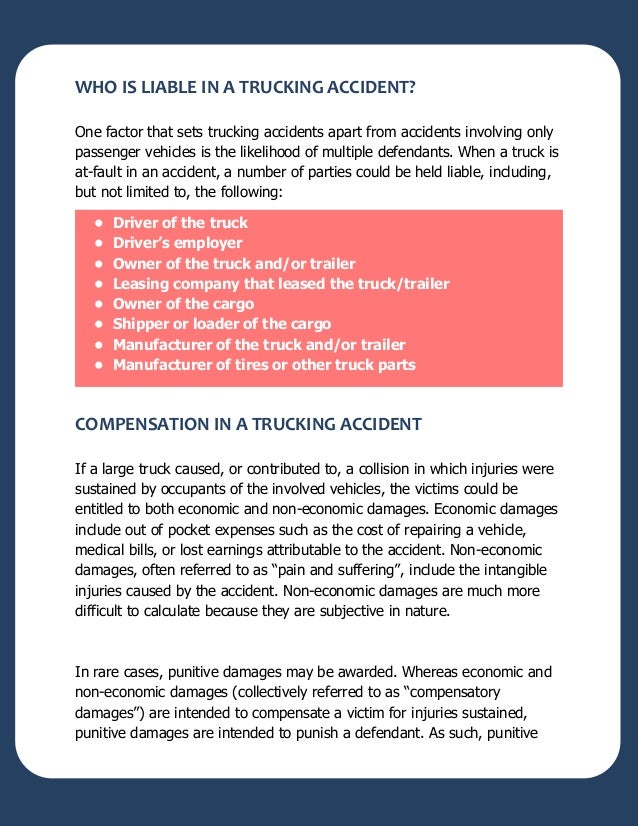 Florida Trucking Accidents: What A Victim Needs to Know