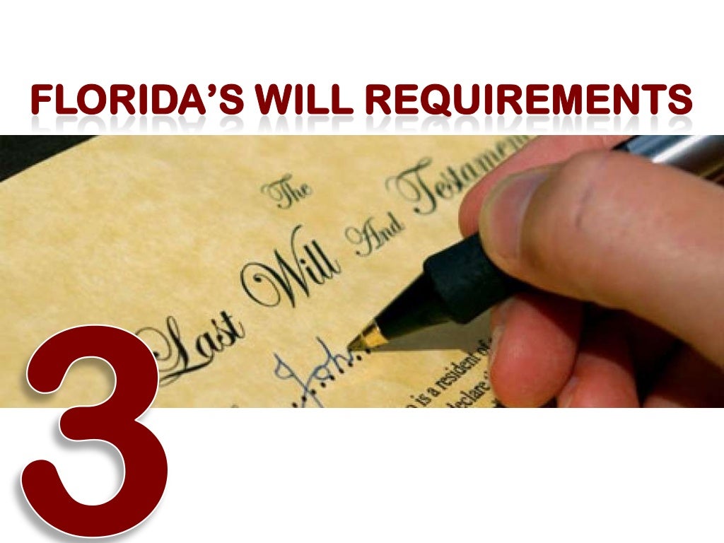 Florida Wills Requirements and Commonly Asked Questions