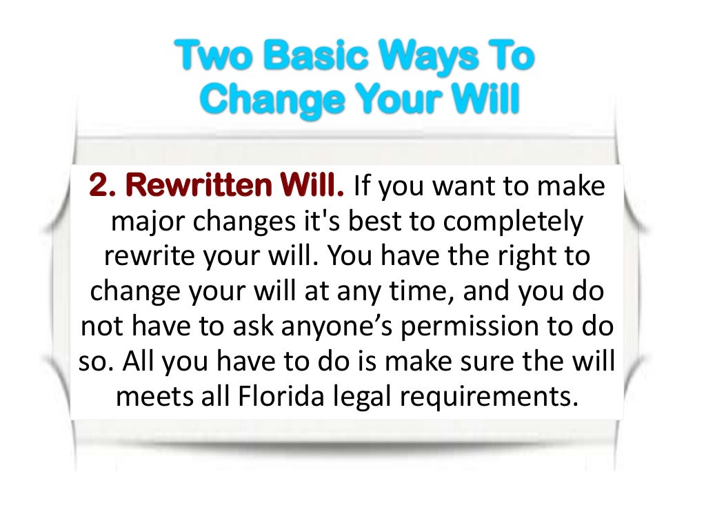 Florida Wills Requirements and Commonly Asked Questions