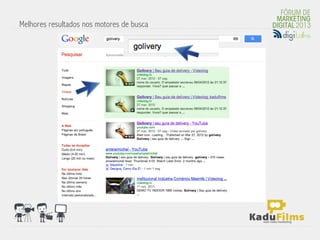 Melhores resultados nos motores de busca
 