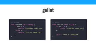golint
 