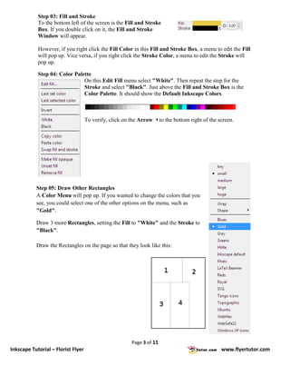 Inkscape Tutorials: Florist Flyer | PDF