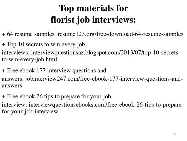 florist resume sample pdf ebook