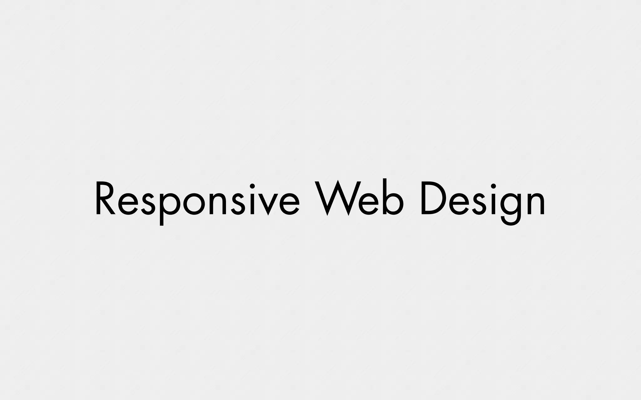 Responsive Design Presentation | PDF