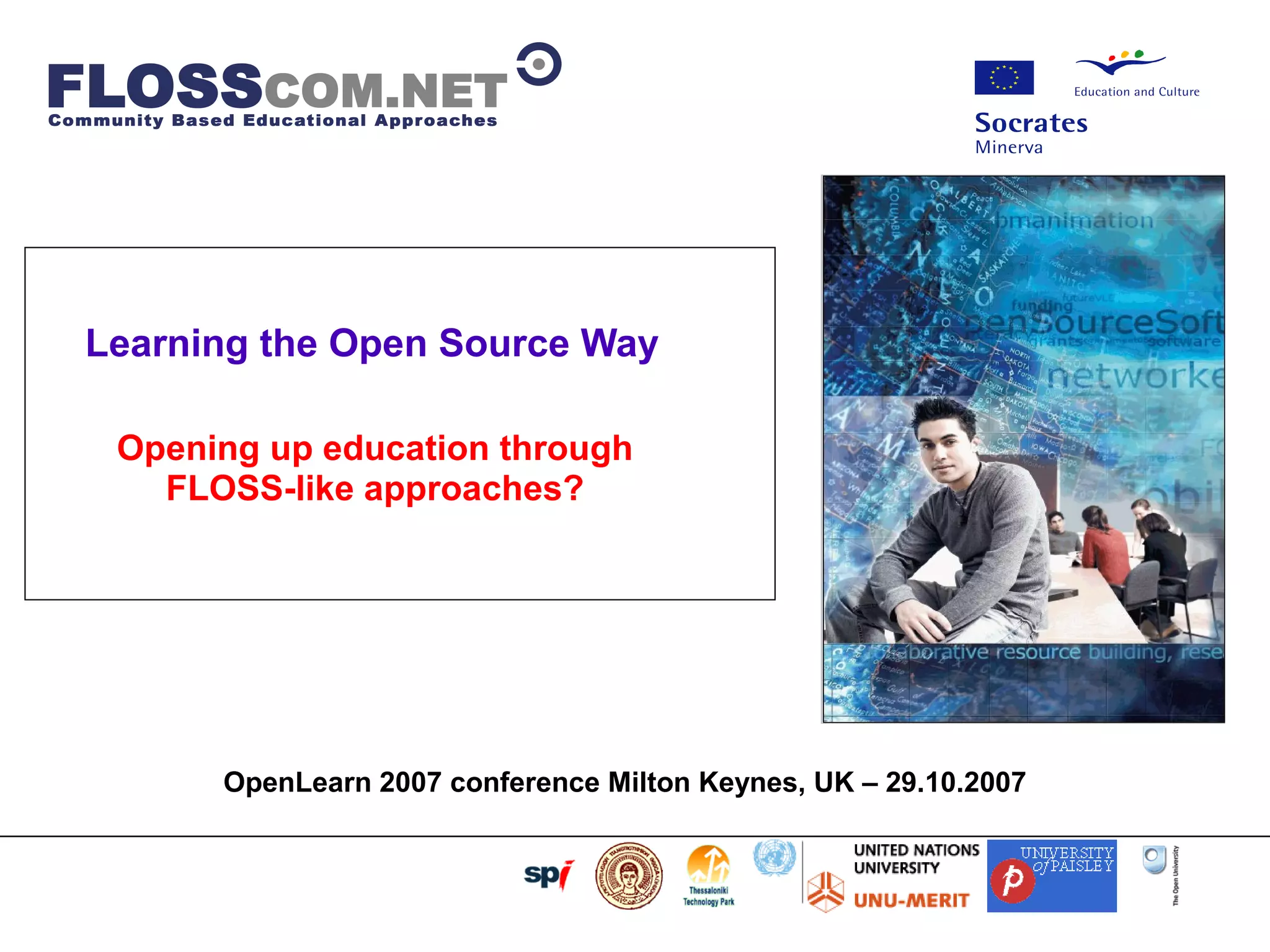 Floss Com: Floss / Open Source Like Learning Models