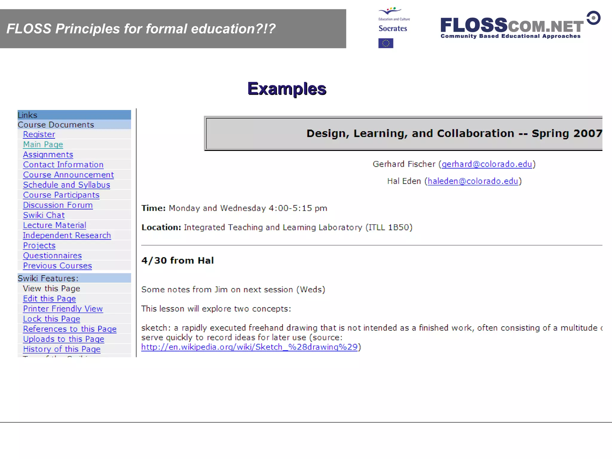 Floss Com: Floss / Open Source Like Learning Models