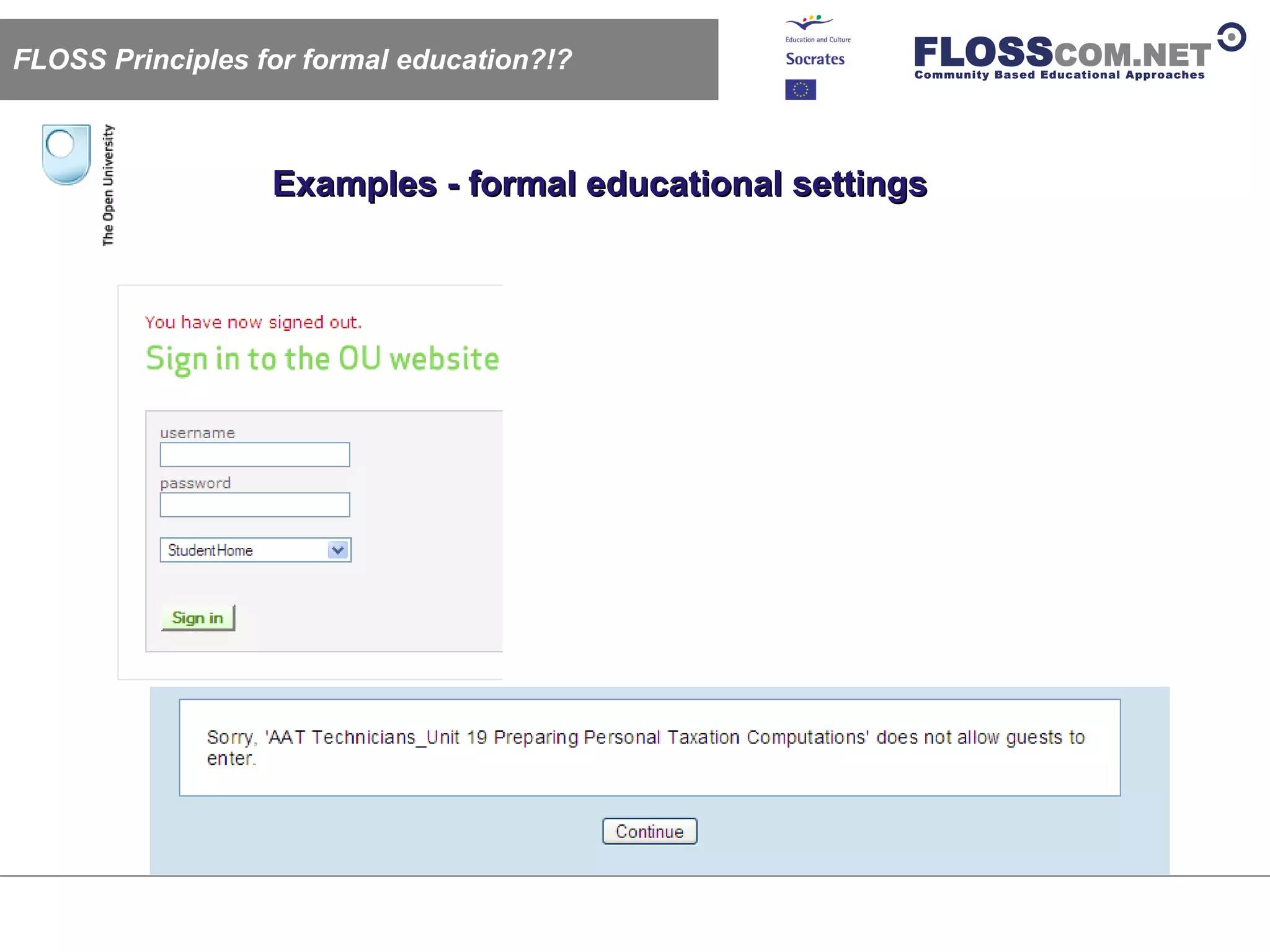 Floss Com: Floss / Open Source Like Learning Models