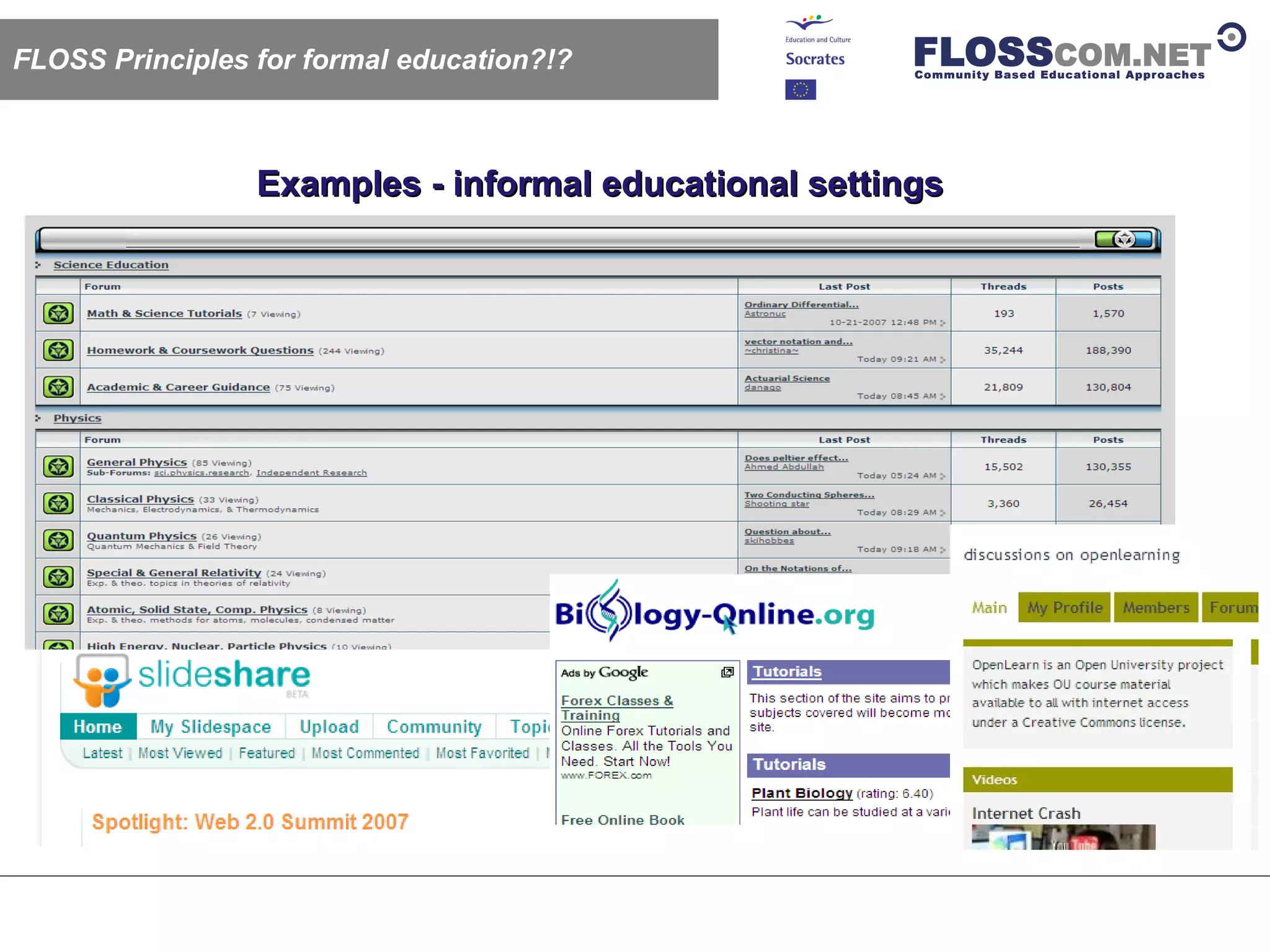 Floss Com: Floss / Open Source Like Learning Models