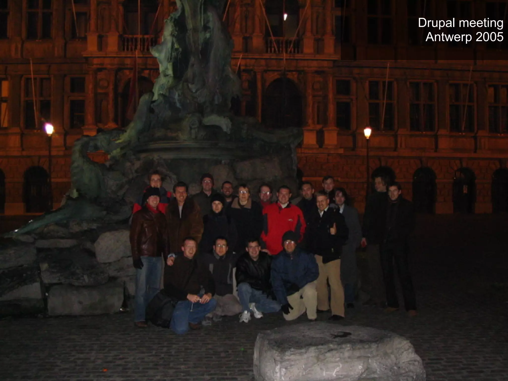 Drupal meeting
Antwerp 2005
 