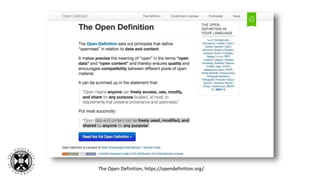 The Open Definition, https://opendefinition.org/
 