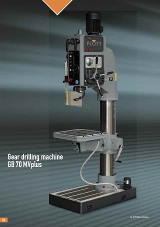 54
Gear drilling machine
GB70MVplus
Fig.: GB70MVplus with options
 